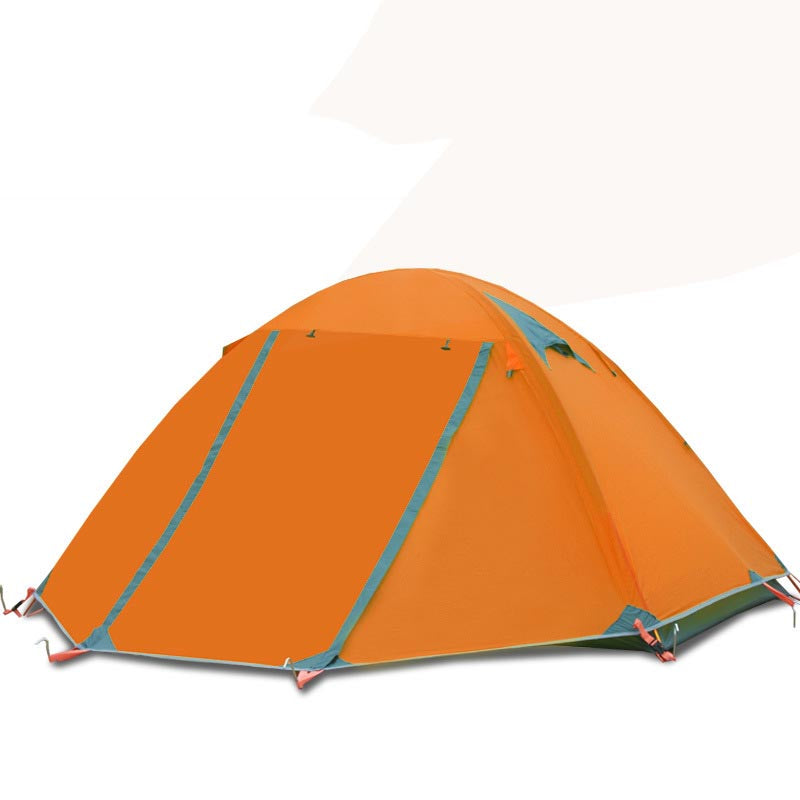 Outdoor Double Double-layer Aluminum Pole Waterproof Tent