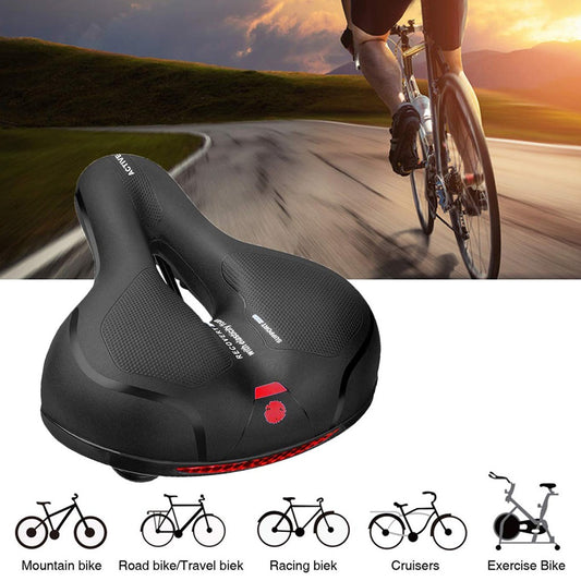 Comfortable Waterproof Memory Foam Bicycle Seat CushionBicycles With Reflective