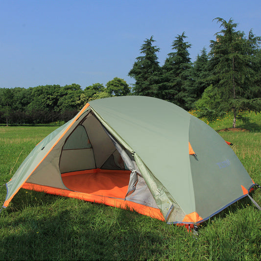 Outdoor Double Double Layer Aluminum Pole Tent