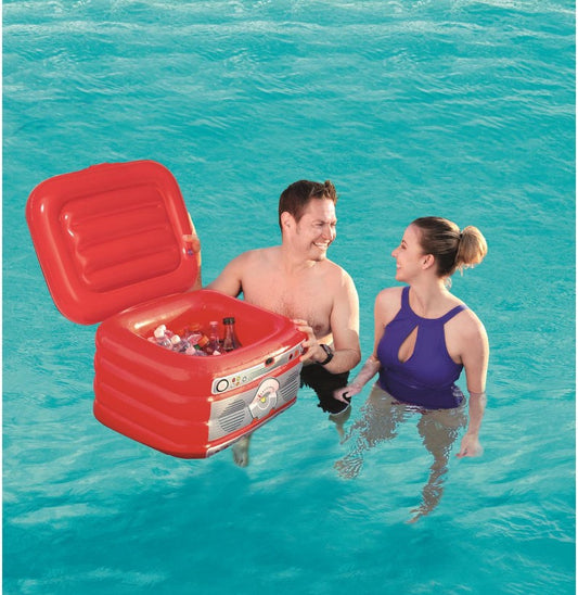 Inflatable Record Player Ice Bucket Water Float