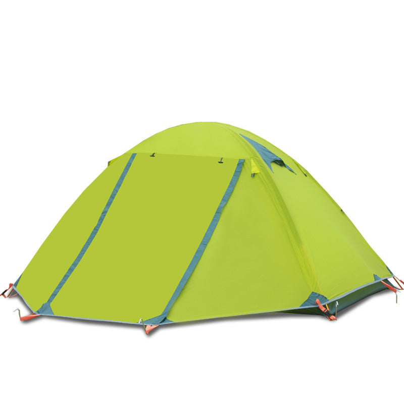 Outdoor Double Double-layer Aluminum Pole Waterproof Tent