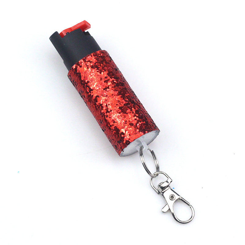 Continuous Press Type Self-defense Supplies Keychain Pendant