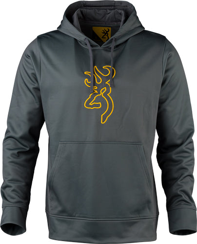 Browning Tech Hoodie Ls - Carbon Gray Xx-large*