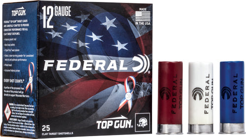 Federal Top Gun 12ga 1-1/8oz - 1145fps #8 250rd Case Lot