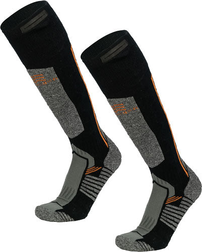 Mobile Warming Men's Pro - Merino Heated Socks Gray Lrg