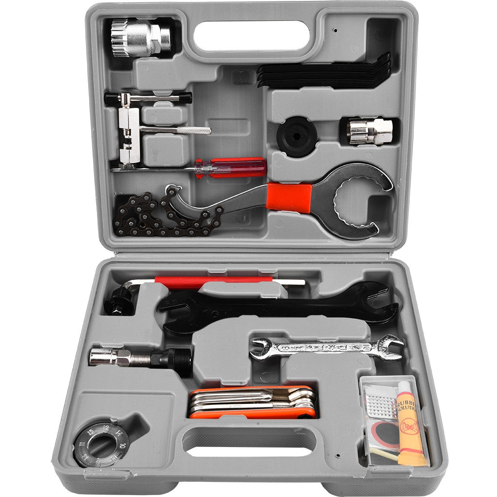 Universal Bicycle Home Mechanic 25pc Tool Kit Set Repair With A Case US Stock
