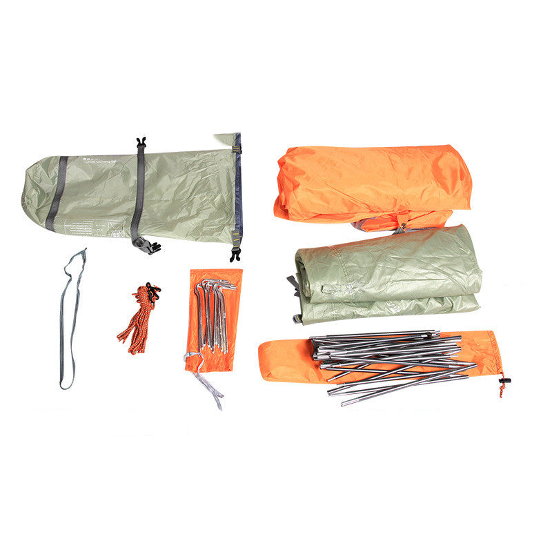 Outdoor Double Double Layer Aluminum Pole Tent