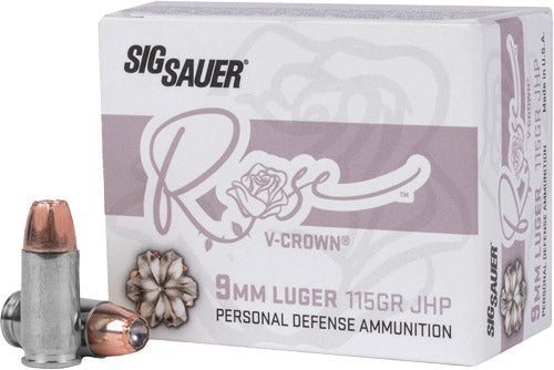 Sig 9mm Luger 115gr Elite - V-crown Jhp 20rd 10bx/cs