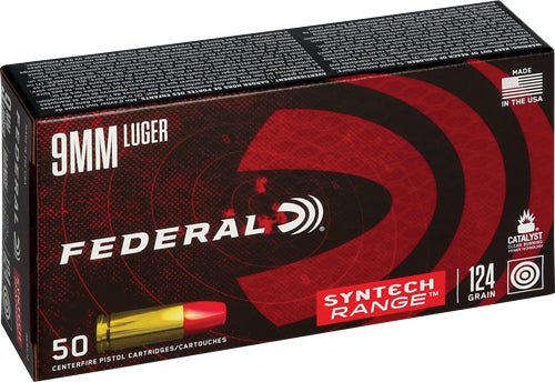 Federal Ae 9mm Luger 124gr Tsj - Synthetic Jacket 50rd 10bx/cs