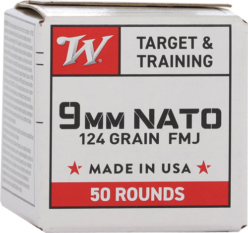 Winchester Nato 9mm Luger - 124gr Fmj-rn 50rd 20bx/cs