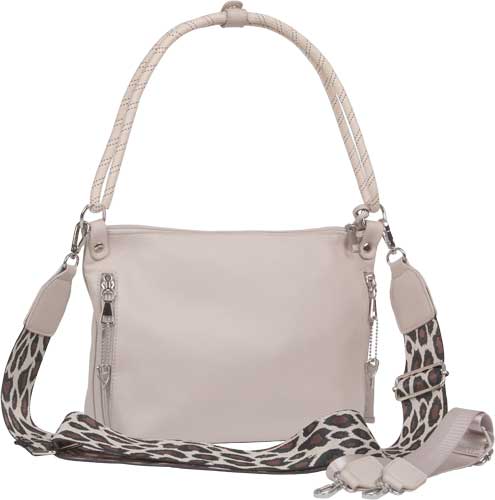 Bulldog Concealed Carry Purse - Conv Hobo/crossbody White/zebr