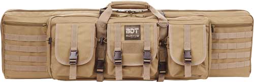 Bulldog 36" Double Tactical Cs - 3 Large Access Pockets Tan