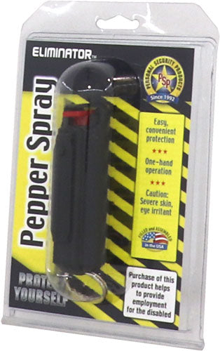 Psp Pepper Spray W/ Black Hard - Case W/ Key Ring 1/2 Oz.