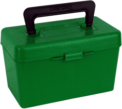 Mtm Deluxe Ammo Box 50-rounds - X-large Rifle Calibers Green