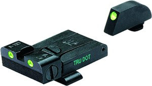 Meprolight Night Sight Adj Set - Green/green Fits Most Glocks