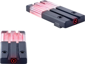 Meprolight Fiber Tritium Red - Circle Dot Rear Sght For Glock