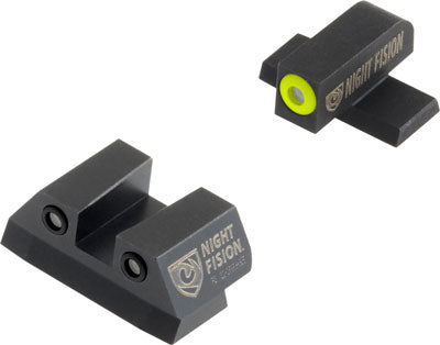 Night Fision Tritium Yellowdot - Square Rear Sig #8f/#8r Set